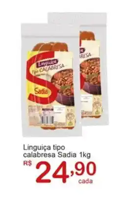 Giga Atacado Linguiça tipo calabresa Sadia oferta