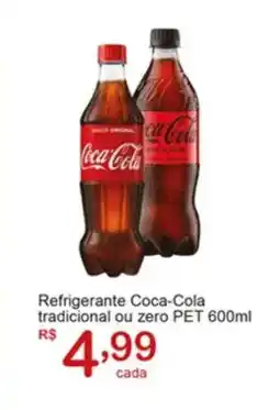 Giga Atacado Refrigerante Coca-Cola tradicional ou zero PET oferta