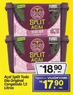Fort Atacadista Açaí Split Todo Dia Original Congelado oferta
