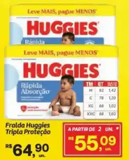 Fort Atacadista Fralda Huggies Tripla Proteção oferta