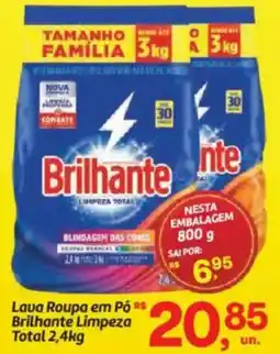 Fort Atacadista Lava Roupa em Pó Brilhante Limpeza Total oferta