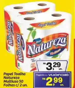 Fort Atacadista Papel Toalha Natureza Multiuso 50 Folhas c/2 un. oferta