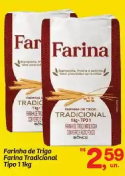 Fort Atacadista Farinha de Trigo Farina Tradicional Tipo 1 oferta