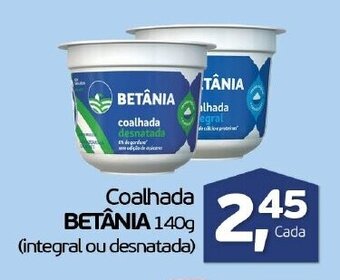 Cometa Supermercados Coalhada Betania 140g oferta