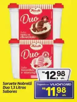 Fort Atacadista Sorvete Nobrelli Duo Sabores oferta