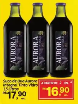 Fort Atacadista Suco de Uva Aurora Integral Tinto Vidro oferta