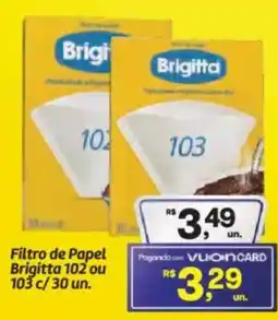 Fort Atacadista Filtro de Papel Brigitta 102 ou 103 c/30 un. oferta
