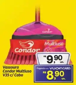 Fort Atacadista Vassoura Condor Multiuso V35 c/Cabo oferta