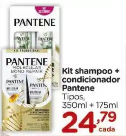 Carrefour Kit shampoo + condicionador Pantene Tipos, oferta