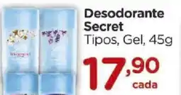 Carrefour Desodorante Secret Tipos, Gel, oferta