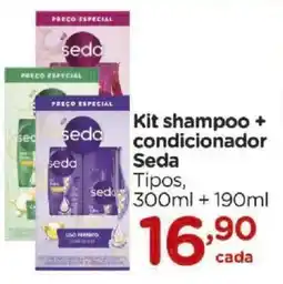Carrefour Kit shampoo + condicionador Seda oferta