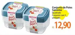 Atacadão Conjunto de Potes Sanremo oferta