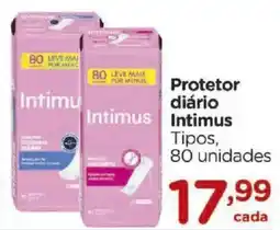 Carrefour Protetor diário Intimus Tipos, 80 unidades oferta