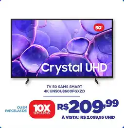 DB Supermercados Tv 50 sams smart 4K UN50U8600FGXZD oferta