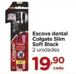 Carrefour Escova dental Colgate Slim Soft Black 2 unidades oferta
