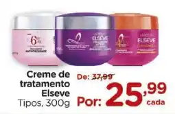 Carrefour Creme de tratamento Elseve Tipos, oferta