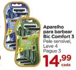 Carrefour Aparelho para barbear Bic Comfort 3 oferta