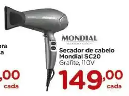 Carrefour Secador de cabelo Mondial SC20 Grafite, 110V oferta