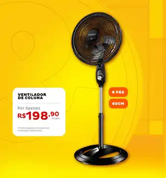 Ventilador de coluna 6 PÁS 40CM