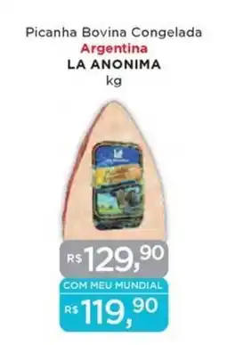 Supermercados Mundial Picanha Bovina Congelada Argentina oferta