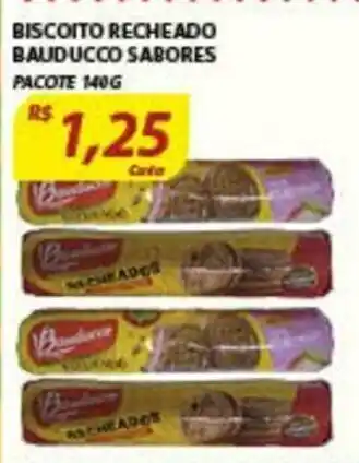 Assaí Atacadista Biscoito Recheado Bauducco 140g sabores oferta