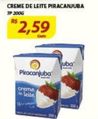 Assaí Atacadista Creme de Leite Piracanjuba TP 200g oferta