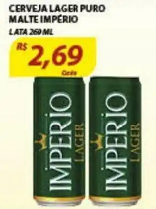 Assaí Atacadista Cerveja Lager Puro Malte Imperio 260ml oferta