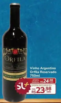 Super Luna Vinho Argentino Orfila Reservado oferta