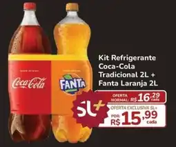 Super Luna Kit Refrigerante Coca-Cola Tradicional + Fanta Laranja oferta
