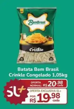 Super Luna Batata Bem Brasil Crinkle Congelado oferta