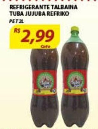 Assaí Atacadista Refrigerante Talabaina Tuba Jujuba Refrico 2L oferta