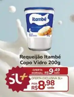 Super Luna Requeijão Itambé Copo Vidro oferta