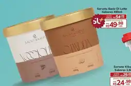 Super Luna Sorvete Bacio Di Latte Sabores oferta