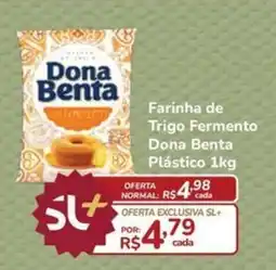 Super Luna Farinha de Trigo Fermento Dona Benta Plástico oferta