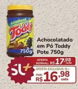 Super Luna Achocolatado em Pó Toddy Pote oferta