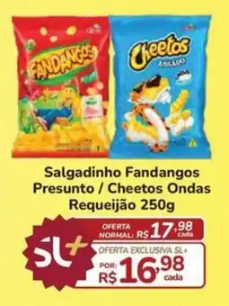 Super Luna Salgadinho Fandangos Presunto/Cheetos Ondas Requeijão oferta