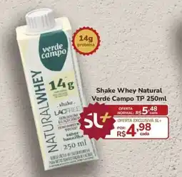 Super Luna Shake Whey Natural Verde Campo TP oferta
