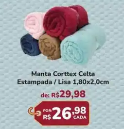 Super Luna Manta Corttex Celta Estampada / Lisa 1,80x2,0cm oferta