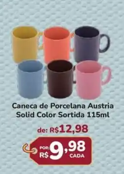 Super Luna Caneca de Porcelana Austria Solid Color Sortida oferta