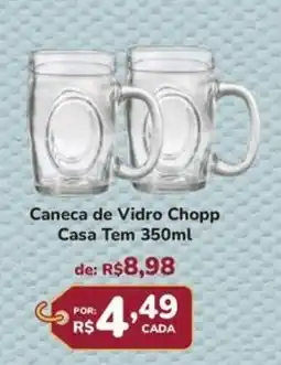 Super Luna Caneca de Vidro Chopp Casa Tem oferta