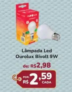 Super Luna Lâmpada Led Ourolux Bivolt 9W oferta