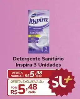 Super Luna Detergente Sanitário Inspira 3 Unidades oferta