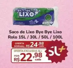 Super Luna Saco de Lixo Bye Bye Lixo Rolo oferta