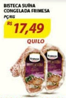 Assaí Atacadista Bisteca Suina Congelada Frimesa 1kg oferta