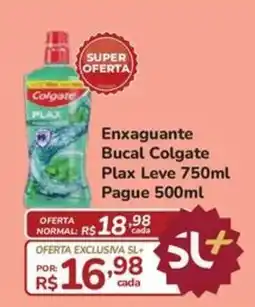 Super Luna Enxaguante Bucal Colgate Plax oferta