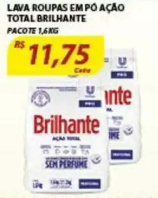 Assaí Atacadista Lava roupas em po Omo Total Brilhante 1.6kg oferta