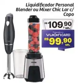 Comper Liquidificador Personal Blender ou Mixer Chic Lar c/ Copo oferta