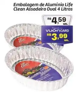 Comper Embalagem de Alumínio Life Clean Assadeira Oval oferta