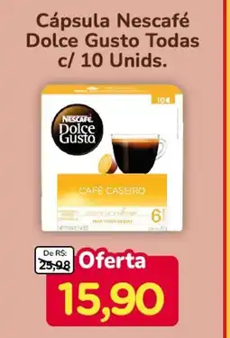 Nagumo Cápsula Nescafé Dolce Gusto Todas c/ 10 Unids. oferta