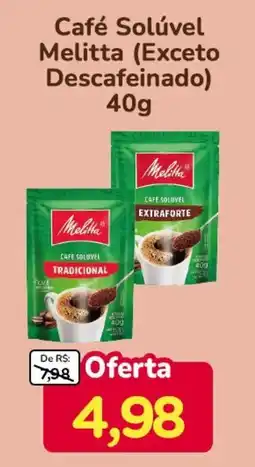 Nagumo Café Solúvel Melitta (Exceto Descafeinado) oferta